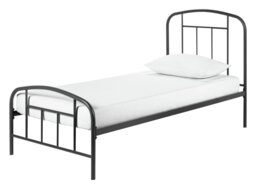 Argos Home Pippa Single Metal Bed Frame - Dark Grey - thumbnail 2