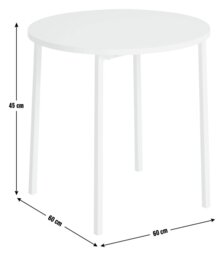 Argos Home Toby Round Coffee Table - White - thumbnail 2