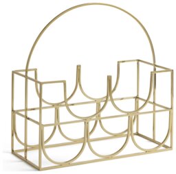 Habitat Japonica 5 Bottle Stainless Steel Wine Rack - thumbnail 2
