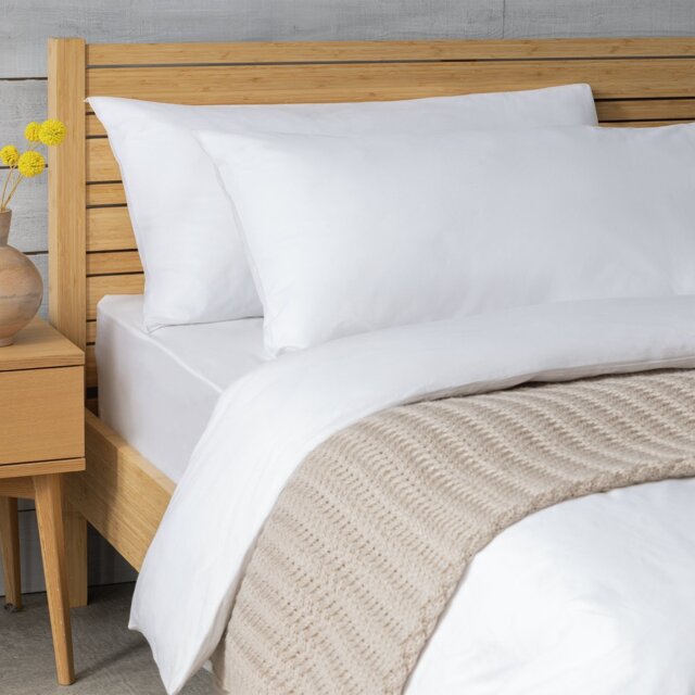 Habitat Cotton Rich King Pillowcase Pair - White - image 1