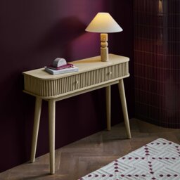 Habitat Kendi 2 drawer Console Table - Natural - thumbnail 1