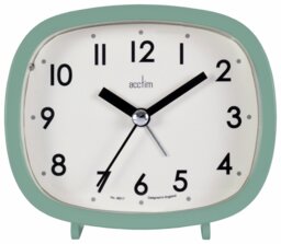 Acctim Hilda Retro Shaped Alarm Clock - Green - thumbnail 2