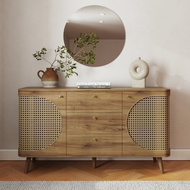 GFW Sorrel 2 Door 3 Drawer Sideboard - Natural - image 1