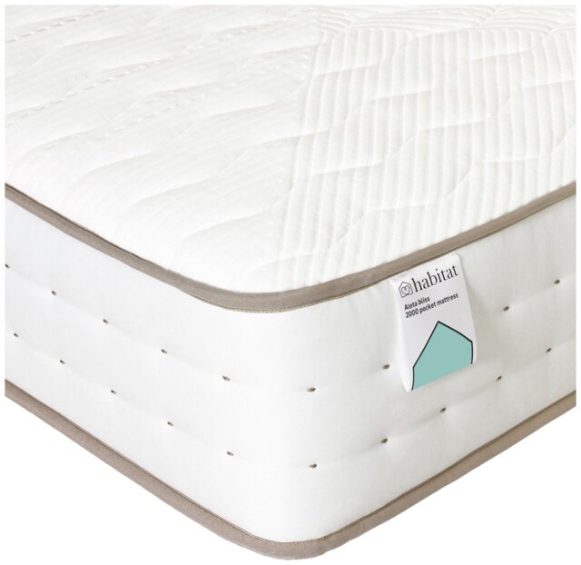 Habitat Aleta Natural 2000 Pocket Bliss Mattress - Double - image 1