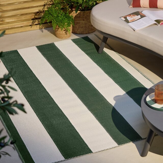 Habitat Stripe Outdoor Rug - 120x180cm - image 1