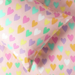Argos Home Kids Hearts Pink Bedding Set - Single - thumbnail 2