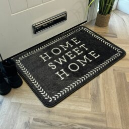 Mighty Mats Supersoft Washable Sweet Home Doormat - 50x75cm - thumbnail 1