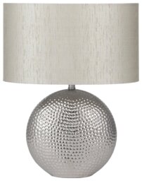 Pacific Mabel Ceramic Dot Textured Table Lamp - Chrome - thumbnail 2