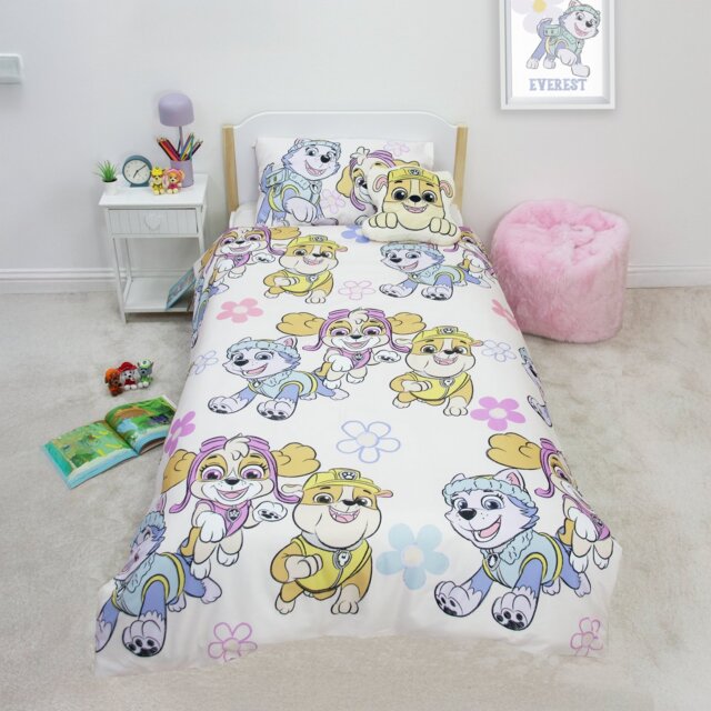 Paw Patrol Sketchy Girl White Kids Bedding Set - Single - image 1