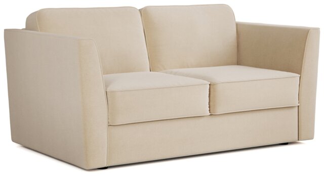 Jay-Be Elegance Fabric 2 Seater Sofa Bed - Cream - image 1