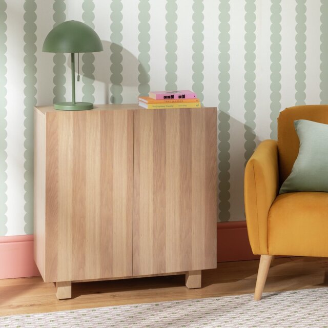 Habitat Cyril 2 Door Small Sideboard - Natural - image 1