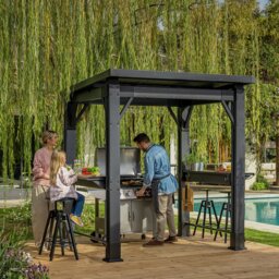 Keter Signature Garden Grill Gazebo - Grey - thumbnail 1