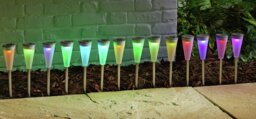 Garden by Sainsbury's Colour Change Solar Lights -Pack of 18 - thumbnail 1