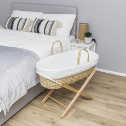 Kinder Valley Waffle Moses Basket & Folding Stand - thumbnail 2
