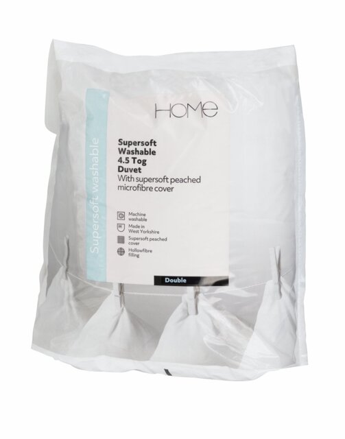Habitat Supersoft Washable 4.5 Tog Duvet - Double - image 1