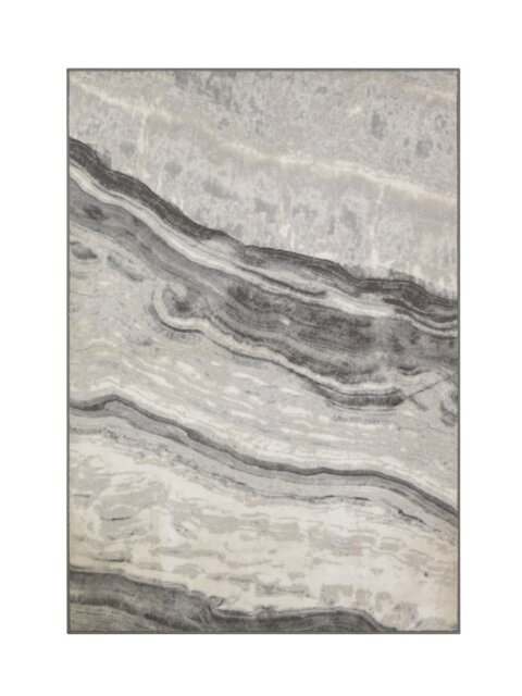 Argos Home Glam Marble Finish Grey Cut Pile Rug - 160x230cm - image 1
