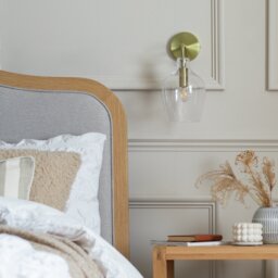 Argos Home Abas Glass Wall Light - Brass