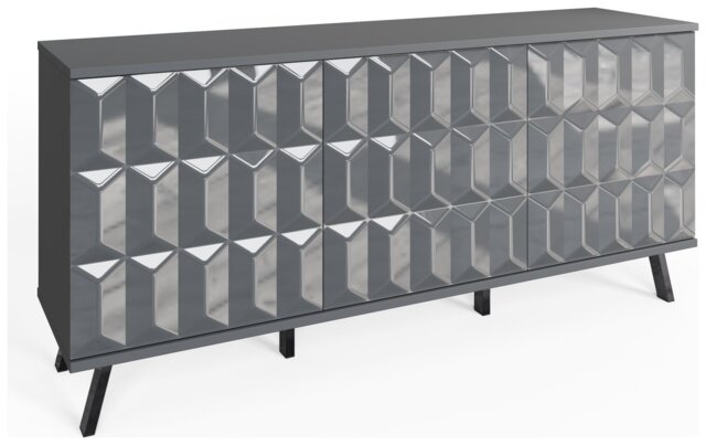 Frank Olsen Elevate Smart 3 Door Sideboard - Grey - image 1