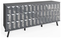 Frank Olsen Elevate Smart 3 Door Sideboard - Grey - thumbnail 1