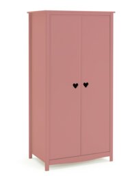 Argos Home Kids Mia 2 Door Wardrobe - Pink - thumbnail 1