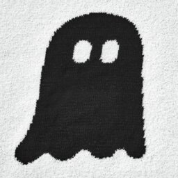 Argos Home Halloween Ghost Throw - Black - thumbnail 2