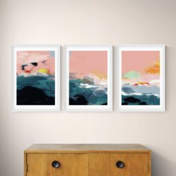 East End Prints Landscape White Frame Art Print Set - A2 - thumbnail 1
