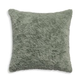 Habitat Faux Fur Textured Cushion - Sage - 43x43cm - thumbnail 1
