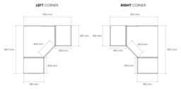 Habitat Munich Panelled Corner 3 Door Wardrobe - White - thumbnail 2