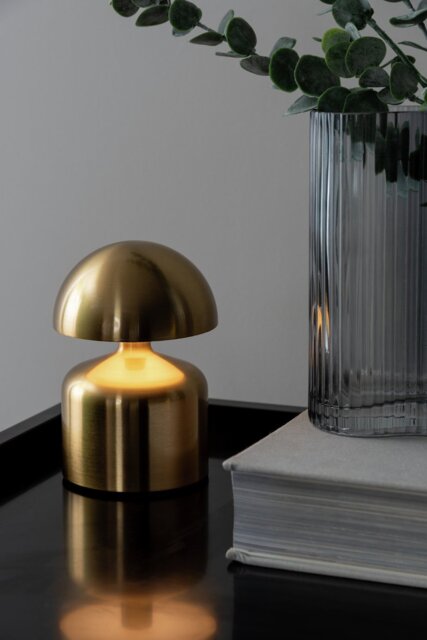 Present Time Impetu Portable Touch Table Lamp - Brushed Gold - image 1
