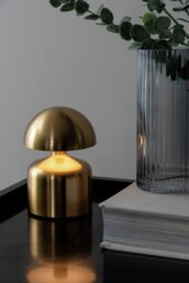 Present Time Impetu Portable Touch Table Lamp - Brushed Gold - thumbnail 1