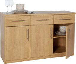 Argos Home Anderson 3 Dr and 3 Drawer Sideboard - Natural - thumbnail 2