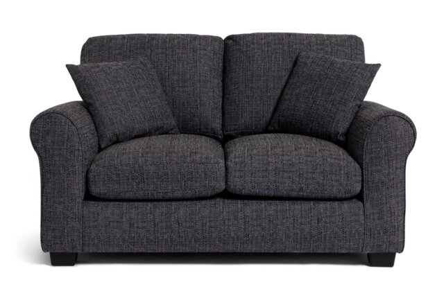 Argos Home Lisbon Fabric 2 Seater Sofa - Charcoal - image 1