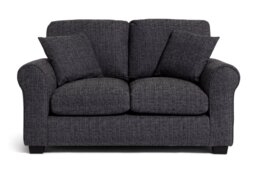 Argos Home Lisbon Fabric 2 Seater Sofa - Charcoal - thumbnail 1