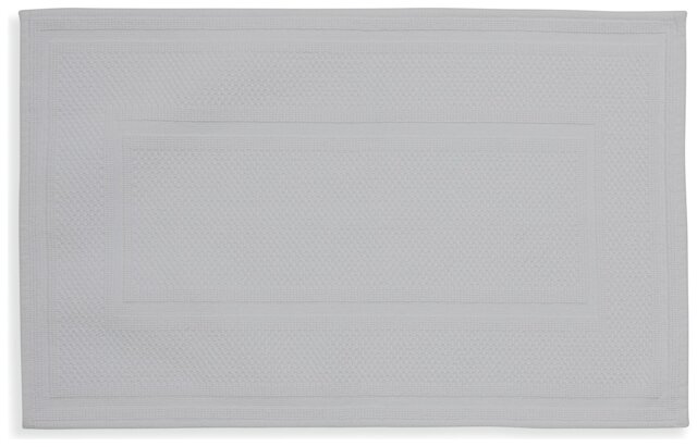 Habitat Cotton Textured Bath Mat - Dove Grey - image 1