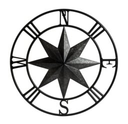 Habitat Compass Shaped Metal Garden Wall Art - thumbnail 2