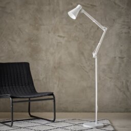 Habitat Swing Arm Floor Lamp - White - thumbnail 2