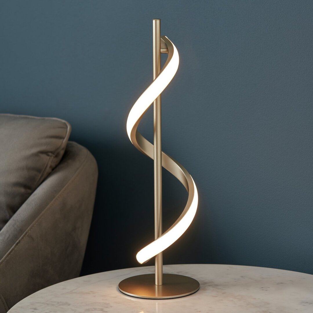 Copper Argos Side Table Lamps Art Deco Copper Rose Gold Metal