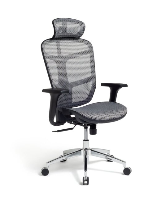 Habitat Mesh Office Chair - Grey - image 1