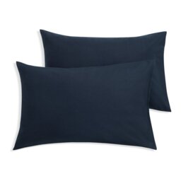 Habitat Soft and Cosy Brushed Cotton Pillowcase Pair - Navy - thumbnail 2
