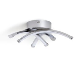 Argos Home Criss Cross Flush to Ceiling Light - Chrome - thumbnail 2