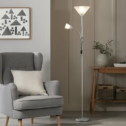 Argos Home Father and Child Floor Lamp - Silver - thumbnail 2