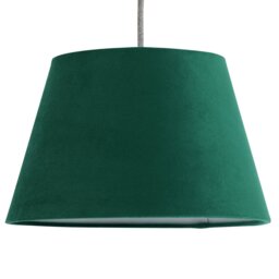 Argos Home Emerald Velvet Taper Easy Fit Lampshade - 27cm - thumbnail 1