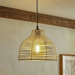 ValueLights Lobster Cream Basket Easy Fit Lampshade - 31cm - thumbnail 1