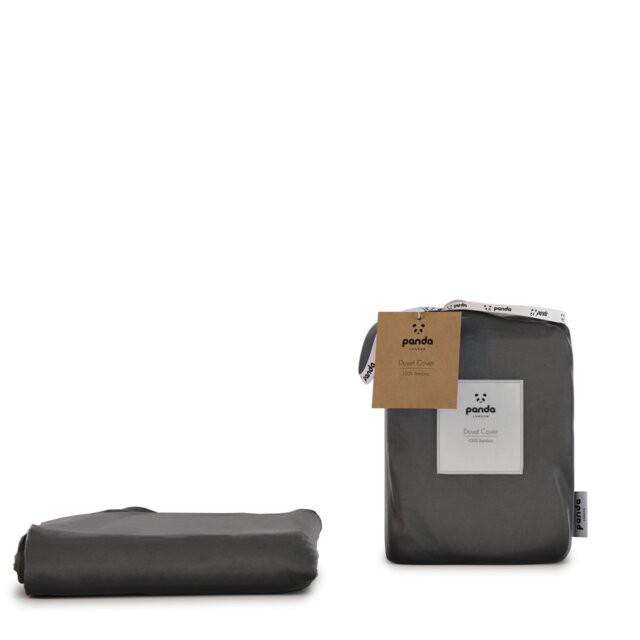 Panda Bamboo Urban Grey Duvet Cover - Single - image 1
