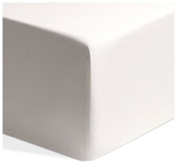Habitat Egyptian Cotton 400TC Cream Fitted Sheet - Single - thumbnail 2