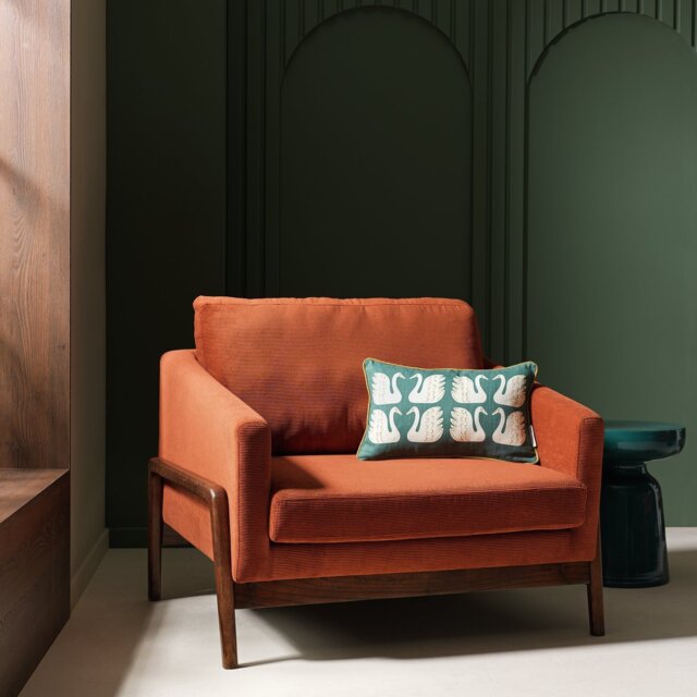 Habitat x Scion Esala Fabric Armchair - Rust - image 1