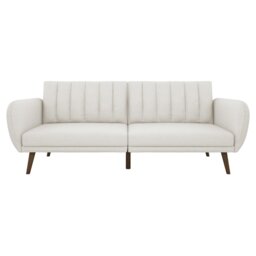 Novogratz Brittany Fabric Clic Clac Sofa Bed - Light Grey - thumbnail 2