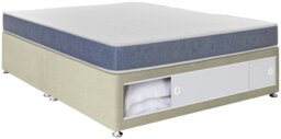 Argos Home Devon Double End Slide Divan Bed - Natural - thumbnail 1