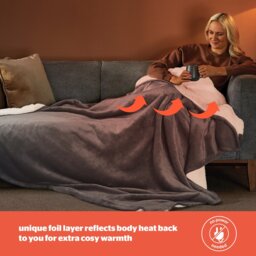 Silentnight Heat Genie Self-Heating Giant Blanket - thumbnail 2