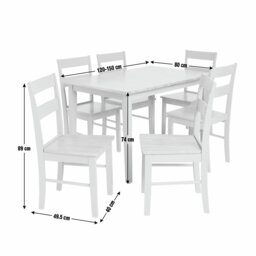Argos Home Chicago Extend Sage Green Dining Table & 6 Chairs - thumbnail 2
